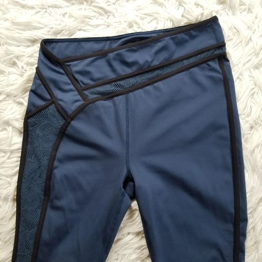Free People Movement Beyond Legging Athleisure Activewear Sz Medium Blue